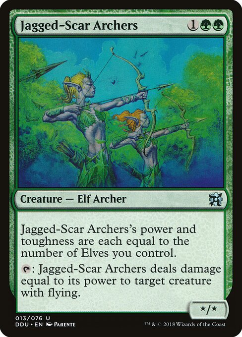 Jagged-Scar Archers card art