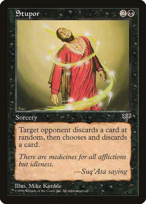 Stupor card art