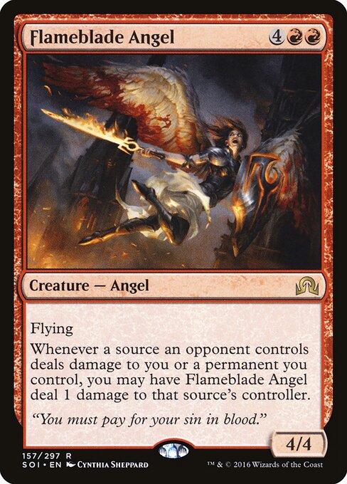 Flameblade Angel card art