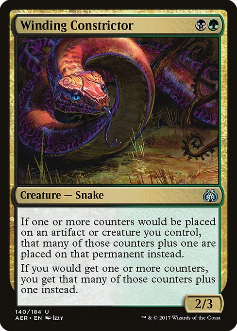Winding Constrictor card art