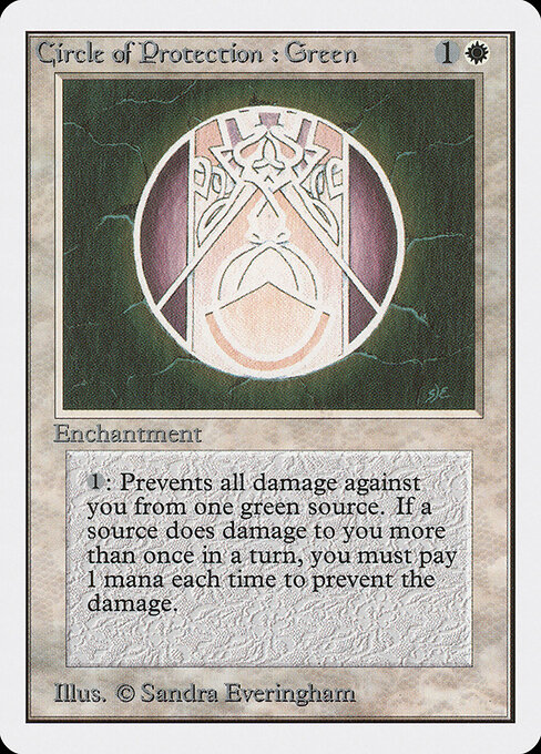 Circle of Protection: Green card art