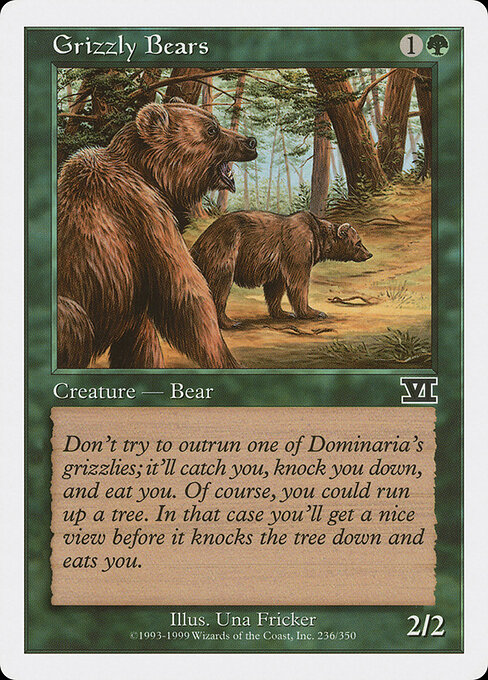 Grizzly Bears card art