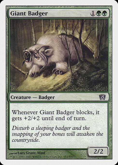 Giant Badger card art