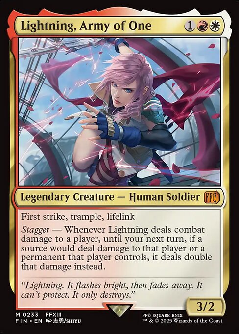 Lightning, Army of One card art
