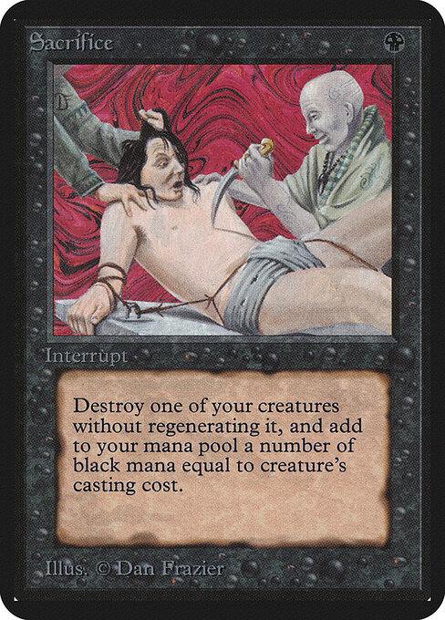 Sacrifice card art
