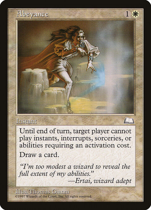 Abeyance card art