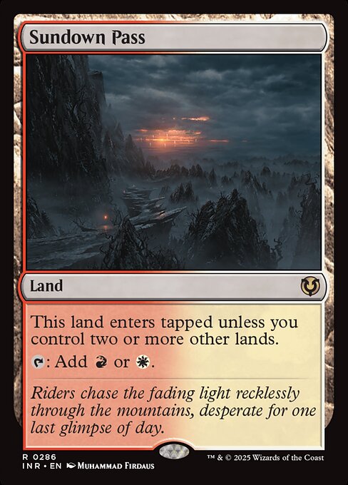 Sundown Pass card art