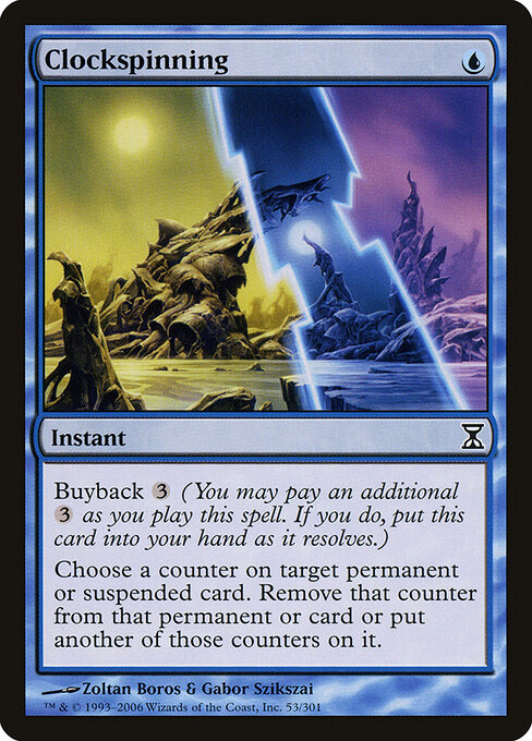 Clockspinning card art