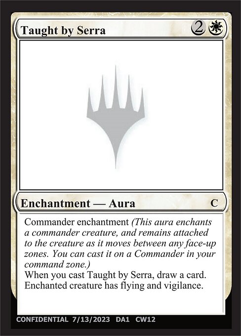 Taught by Serra card art