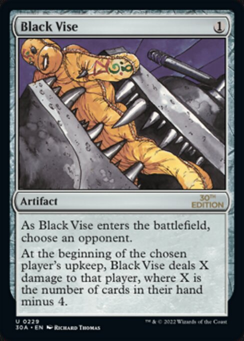 Black Vise card art