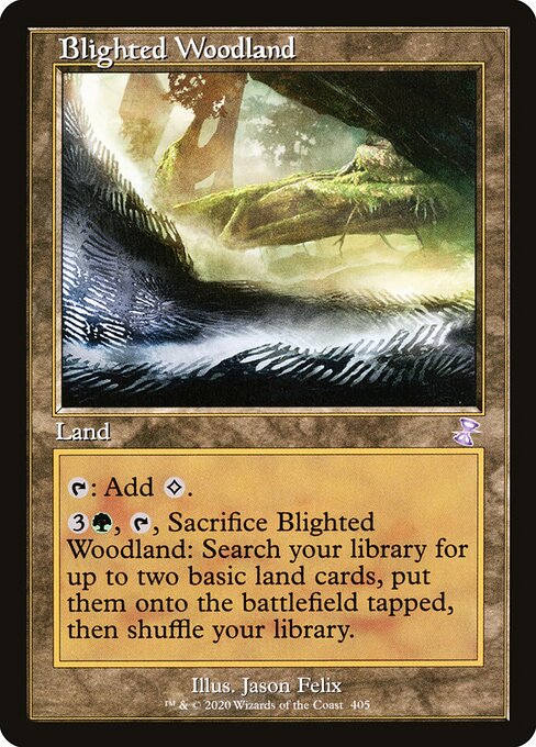 Blighted Woodland card art