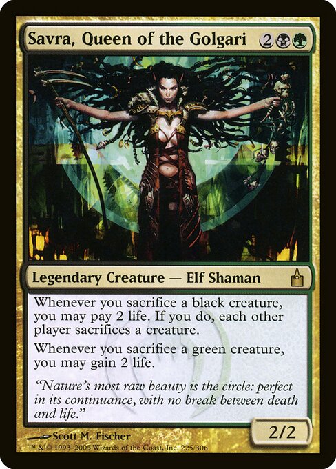 Savra, Queen of the Golgari card art