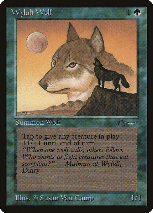 Wyluli Wolf card art