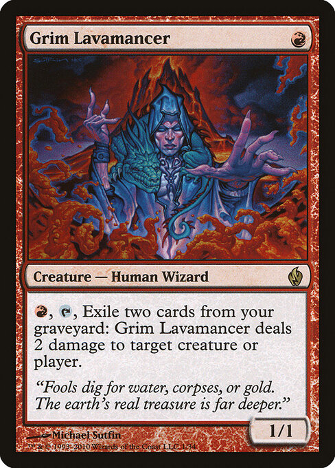 Grim Lavamancer card art