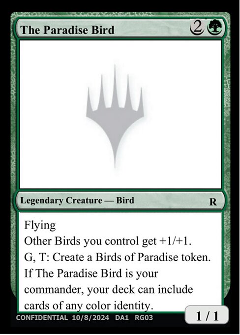 The Paradise Bird card art