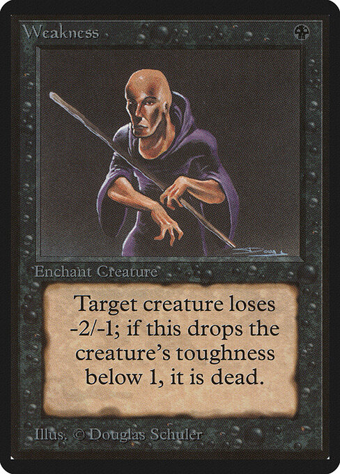 Weakness card art