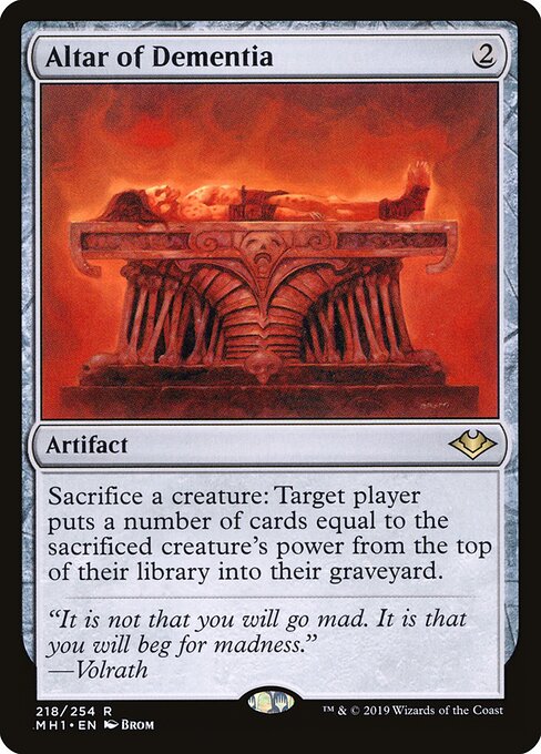 Altar of Dementia card art