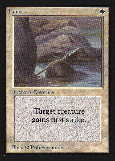 Lance card art