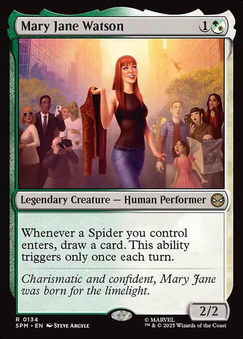 Mary Jane Watson card art