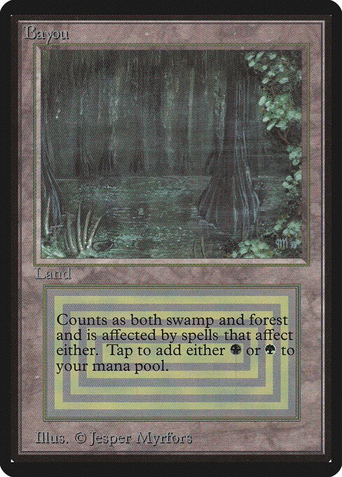 Bayou card art