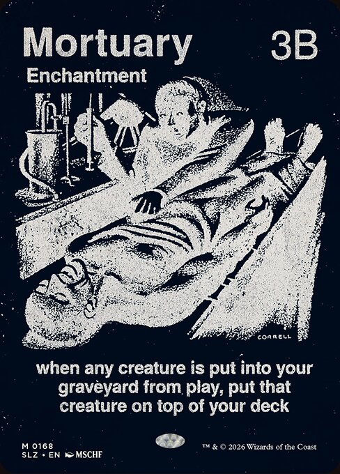 Mortuary card art