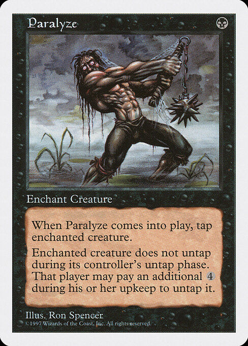 Paralyze card art