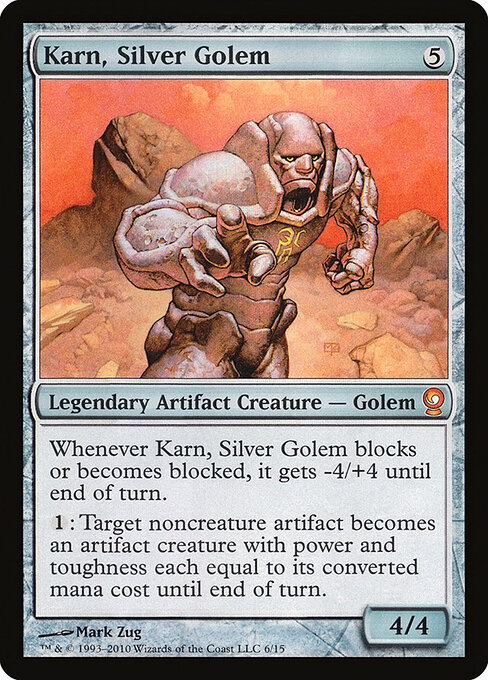 Karn, Silver Golem card art