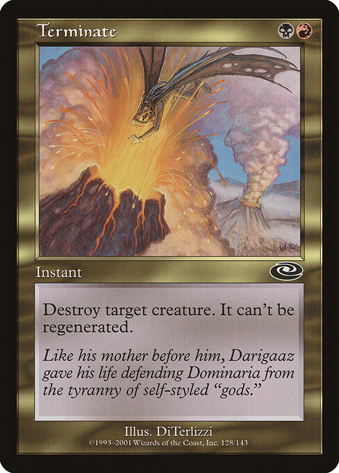 Terminate card art