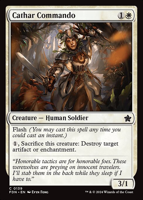 Cathar Commando card art