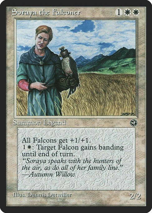 Soraya the Falconer card art