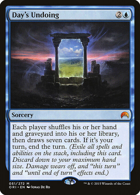 Day's Undoing card art