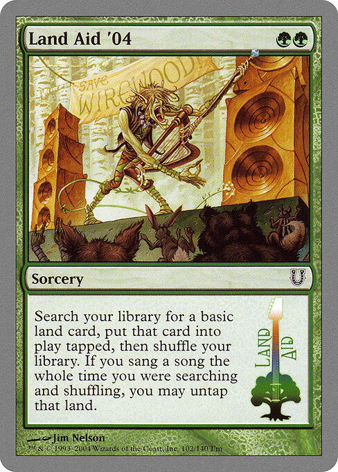 Land Aid '04 card art