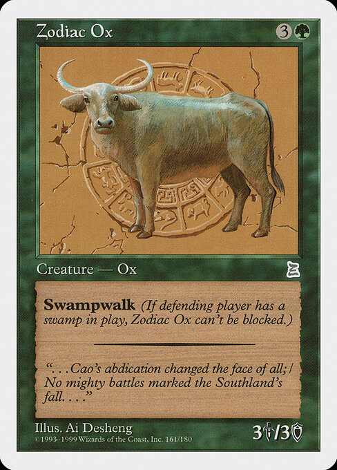 Zodiac Ox card art