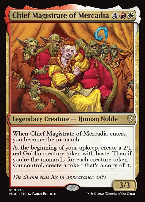 Chief Magistrate of Mercadia card art