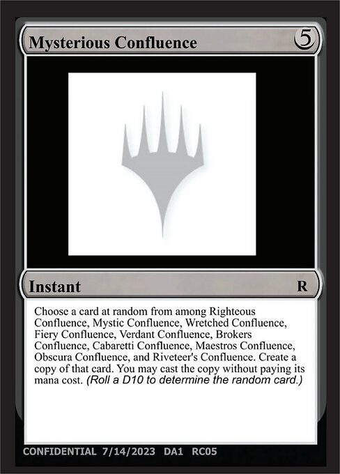 Mysterious Confluence card art