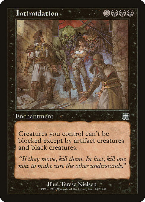 Intimidation card art