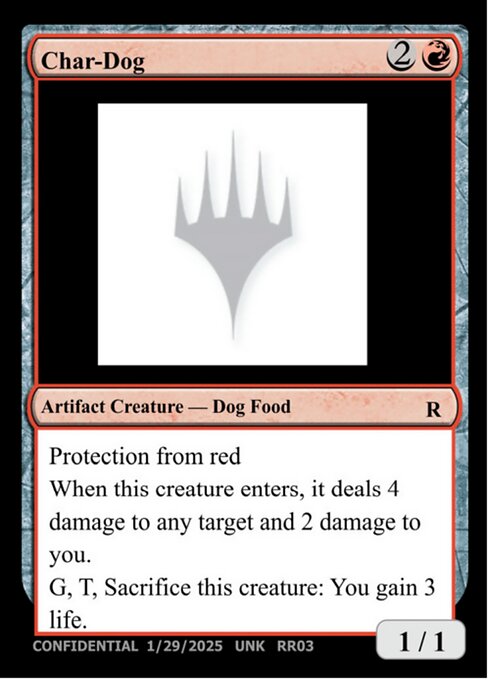 Char-Dog card art