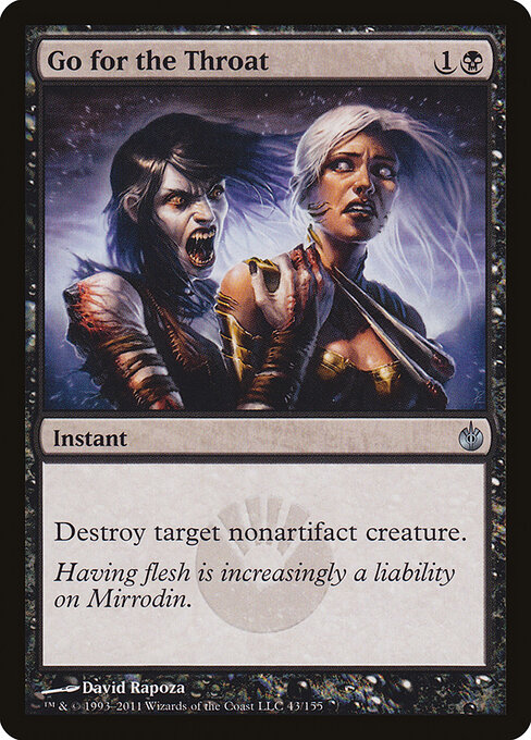 Go for the Throat card art