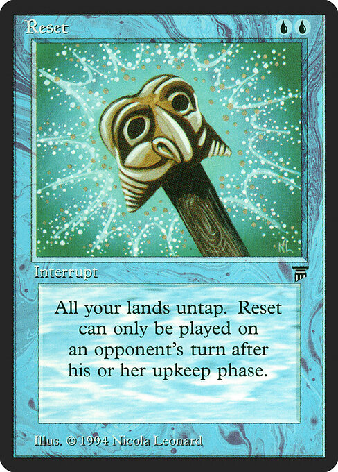 Reset card art