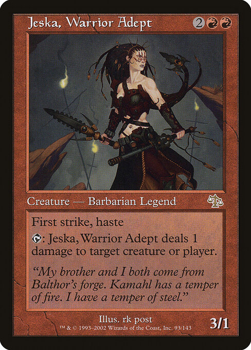 Jeska, Warrior Adept card art