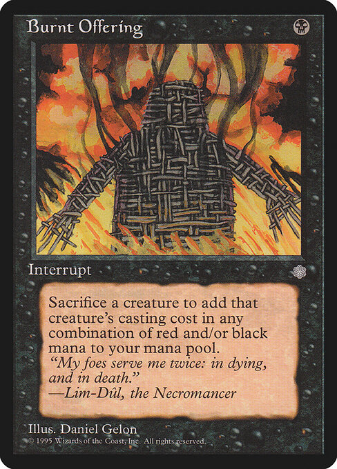 Burnt Offering card art