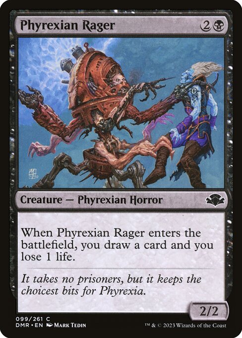 Phyrexian Rager card art