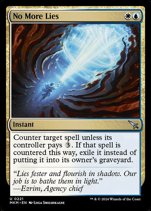 No More Lies card art