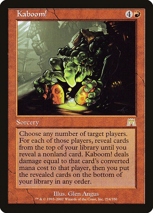 Kaboom! card art
