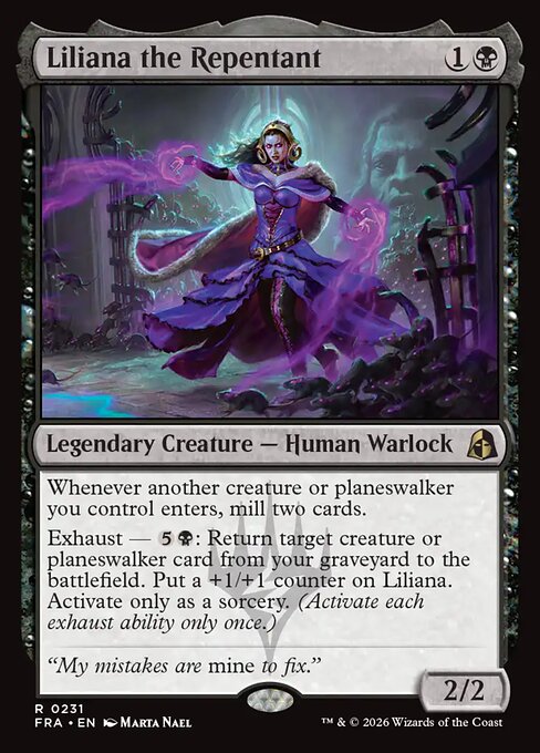 Liliana the Repentant card art