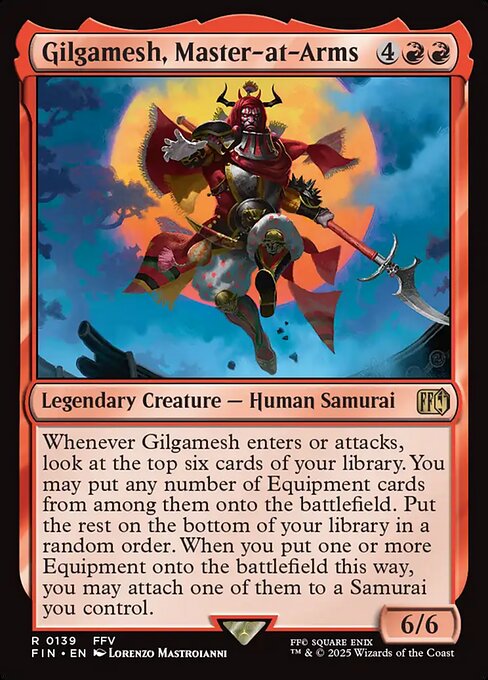 Gilgamesh, Master-at-Arms card art