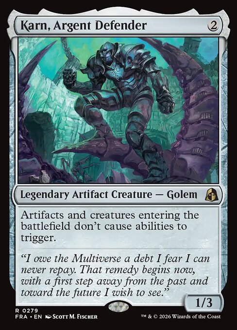 Karn, Argent Defender card art