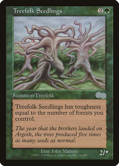 Treefolk Seedlings card art