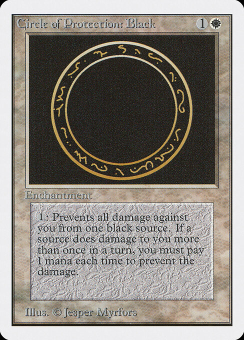 Circle of Protection: Black card art