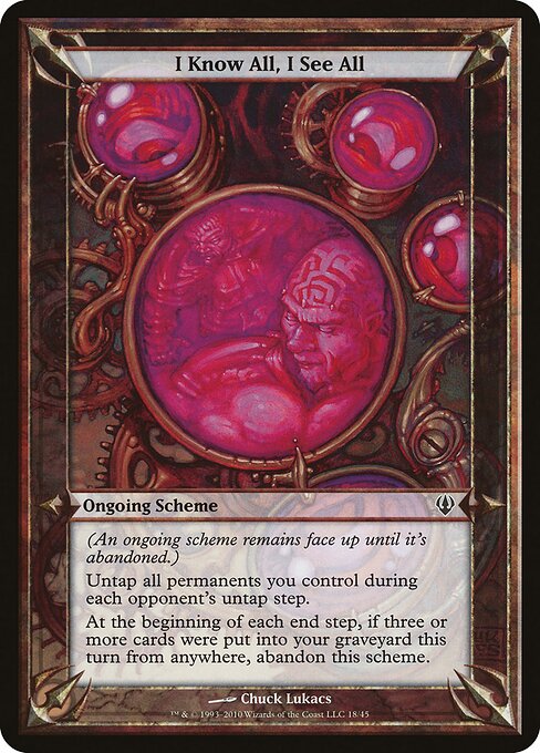 I Know All, I See All (Archenemy) card art